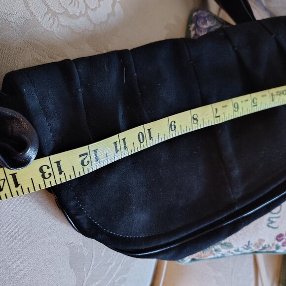 Sergio Rossi handbag Black Leather bag Horse shoe Hobo (SR1110) - Picture 5 of 11